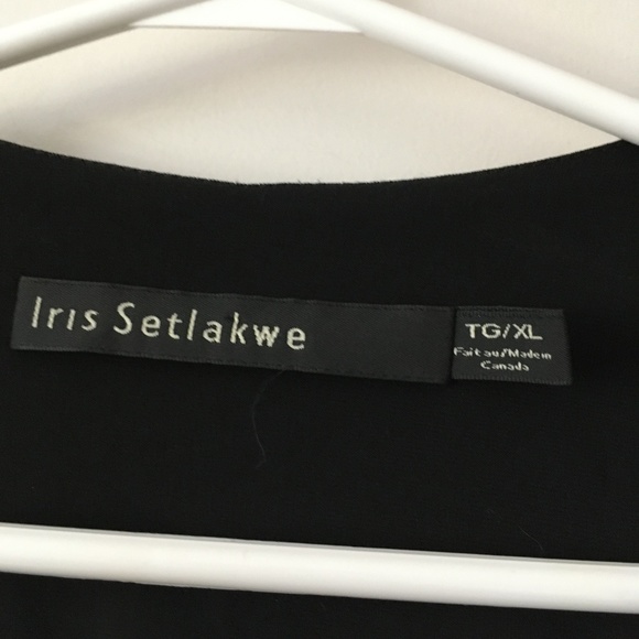 IRIS SETLAKWE Black Jersey Ruched Sleeve Jacket XL - Picture 5 of 6